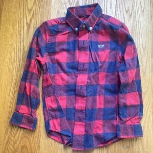 Vineyard Vines boys flannel whale shirt - size 4T